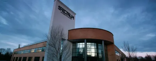 Spectrum warehouse front of the building